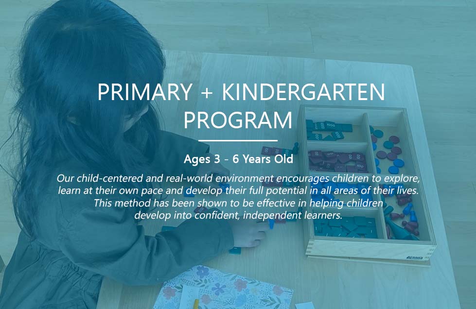 Primary - Kindergarten Program at Shadowridge Montessori School in Vista, CA.